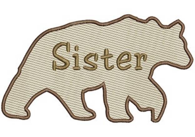 Picture of Sister Bear Machine Embroidery Design