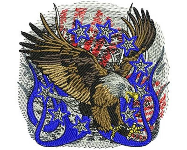 Picture of Ameircan Eagle Machine Embroidery Design