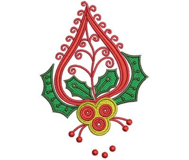 Picture of ChristmasPaisley-07 Machine Embroidery Design