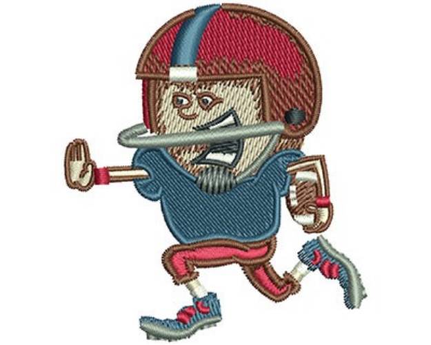 Picture of FOOTBALL KID RUN Machine Embroidery Design