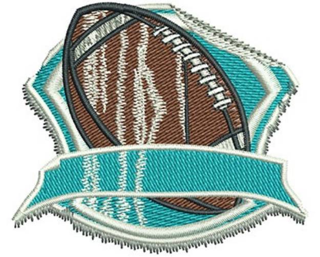 Picture of FOOTBALL GRUNGE STICKER Machine Embroidery Design