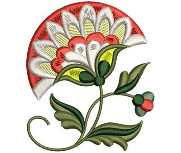 Picture of Jacobean Blossom Machine Embroidery Design