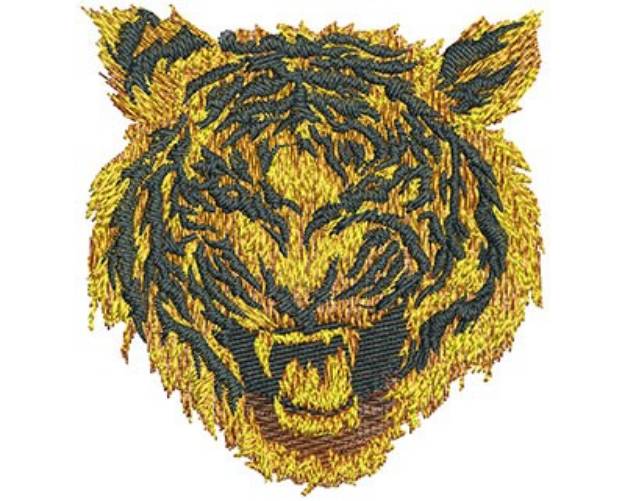 Picture of Fierce Tiger Machine Embroidery Design