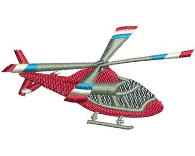 Picture of Helicopter Machine Embroidery Design