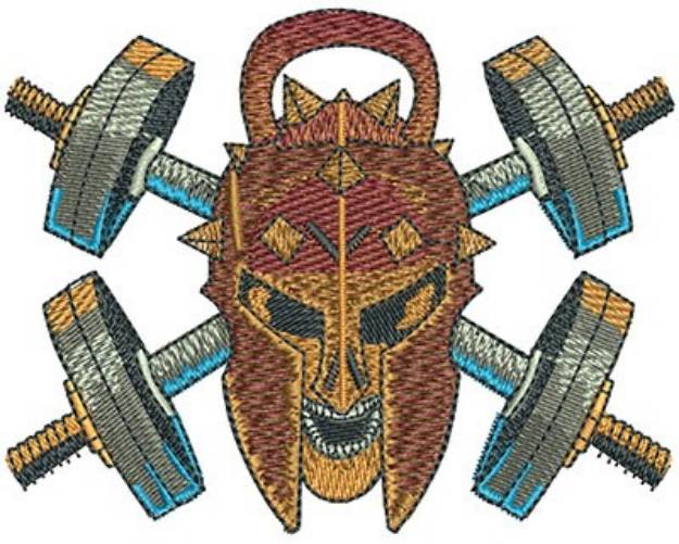 Picture of Spartan & Weights Machine Embroidery Design