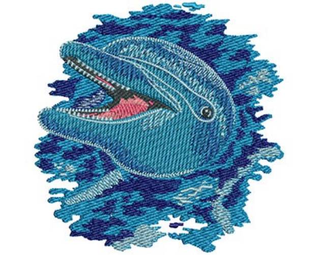 Picture of Playing Dolphin Machine Embroidery Design