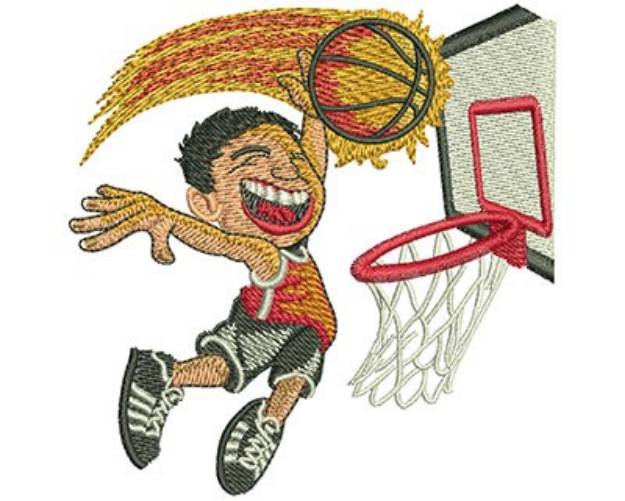 Picture of Slam Dunk! Machine Embroidery Design