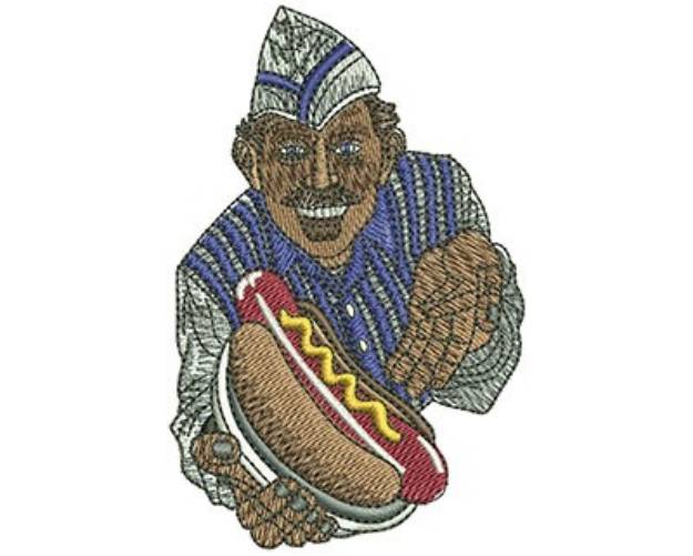 Picture of Hot Dog Vendor Machine Embroidery Design