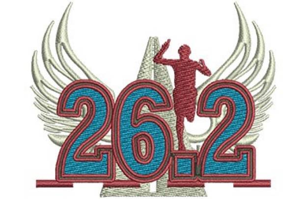 Picture of Marathon Runner Machine Embroidery Design