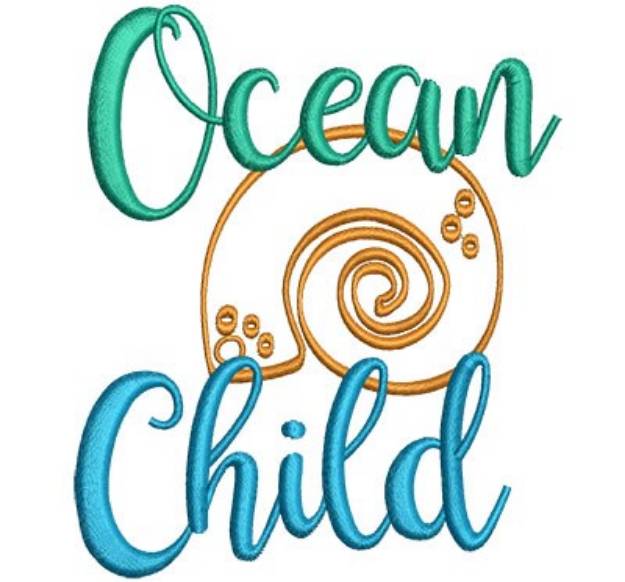 Picture of Ocean Child Machine Embroidery Design