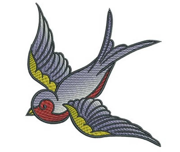 Picture of Gypsy Queen Swallow Machine Embroidery Design