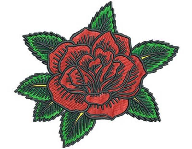 Picture of Gypsy Queen Rose Machine Embroidery Design