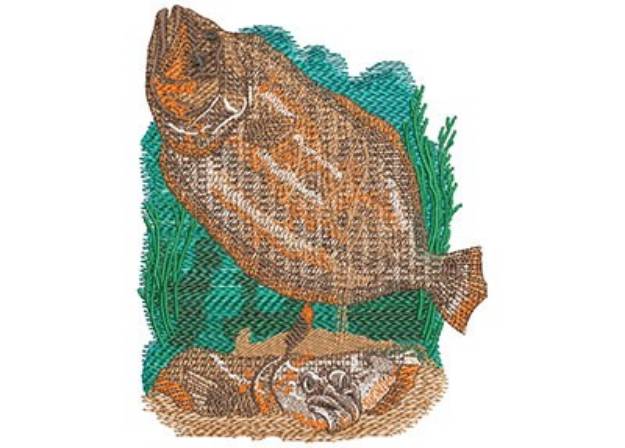 Picture of Flounder Machine Embroidery Design