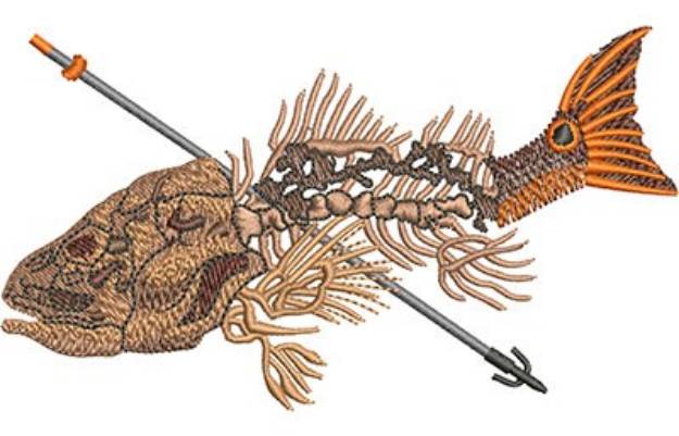 Picture of Bow Fishing Machine Embroidery Design