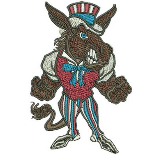 Picture of Democrat Fight Machine Embroidery Design