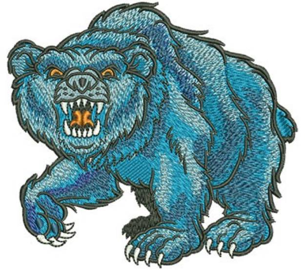 Picture of Growling Bear Mascot Machine Embroidery Design