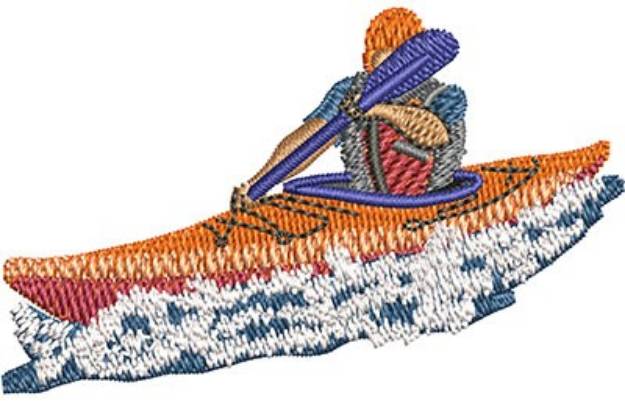 Picture of Kayaking Machine Embroidery Design