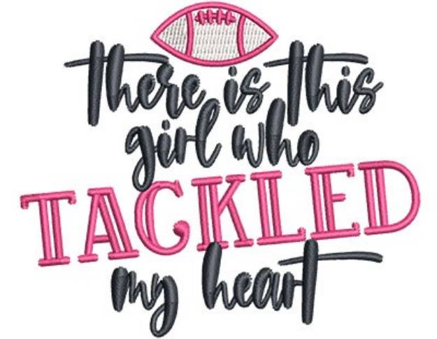Picture of Girl Tackled My Heart Machine Embroidery Design