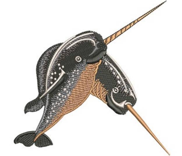 Picture of Narwhals Machine Embroidery Design