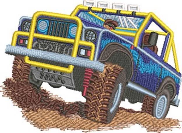 Picture of Jeep 4x4 Machine Embroidery Design