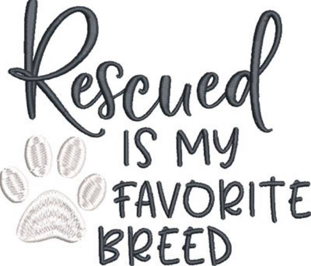 Picture of Rescued Breed Machine Embroidery Design