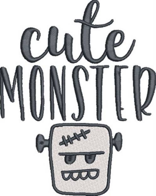 Picture of Cute Monster Machine Embroidery Design