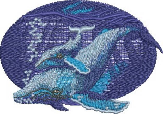 Picture of Humpbacks Machine Embroidery Design