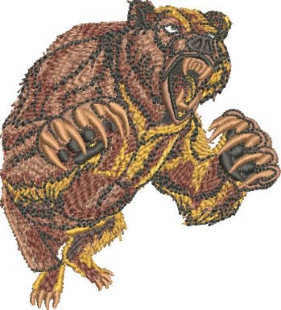 Picture of Grizzly Bear Machine Embroidery Design