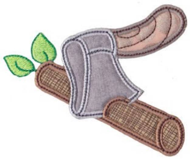 Picture of Chop Wood Applique Machine Embroidery Design