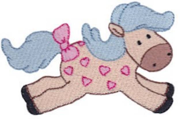 Picture of Heart Horse Machine Embroidery Design