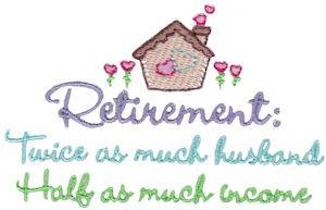 Picture of Retirement Income Machine Embroidery Design