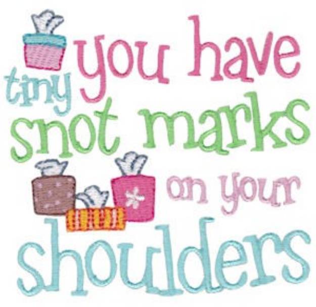 Picture of Snot Marks Machine Embroidery Design