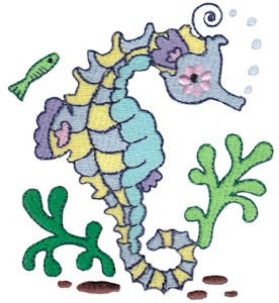 Picture of Seahorses Machine Embroidery Design