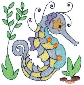 Picture of Seahorses Machine Embroidery Design