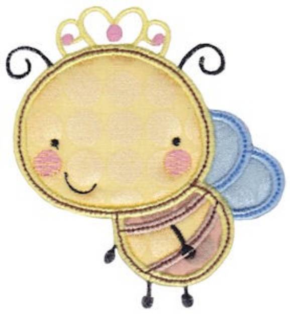 Picture of Applique Bumble Bee Machine Embroidery Design