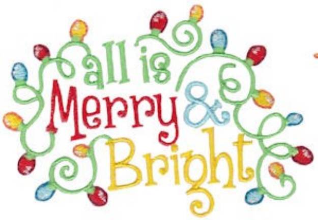 Picture of Merry & Bright Machine Embroidery Design