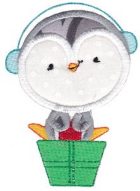 Picture of Applique Penquin Machine Embroidery Design