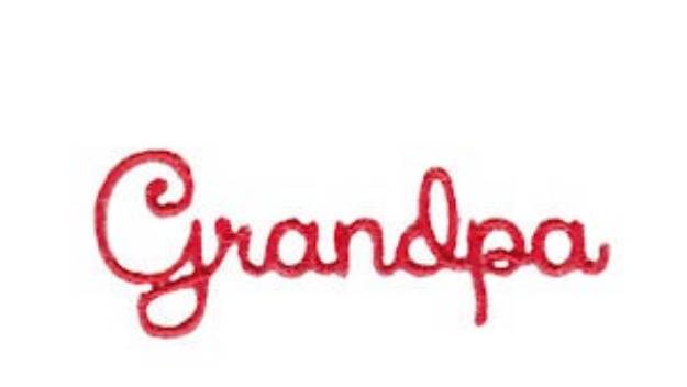 Picture of Grandpa Machine Embroidery Design