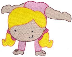 Picture of Gymnastics Handstand Machine Embroidery Design