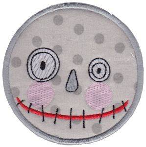 Picture of Smiley Face Halloween Applique Machine Embroidery Design