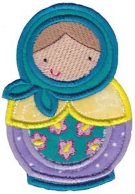 Picture of Matryoshka Doll Applique Machine Embroidery Design