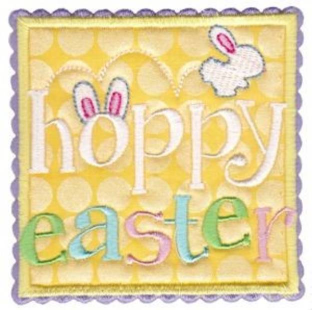 Picture of Hoppy Easter Machine Embroidery Design