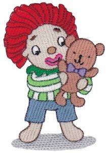 Picture of Rag Doll Clown Machine Embroidery Design