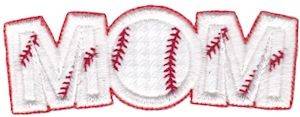 Picture of Baseball Mom Applique Machine Embroidery Design