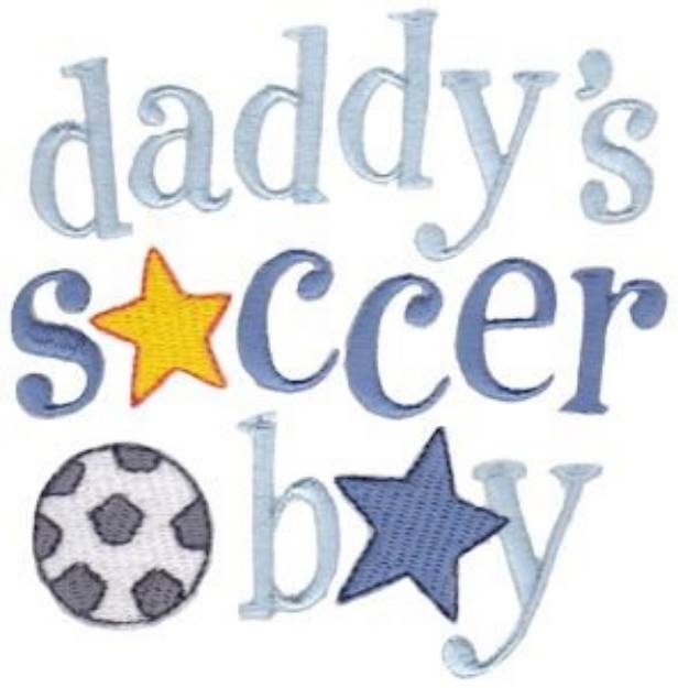 Picture of Soccer Boy Machine Embroidery Design