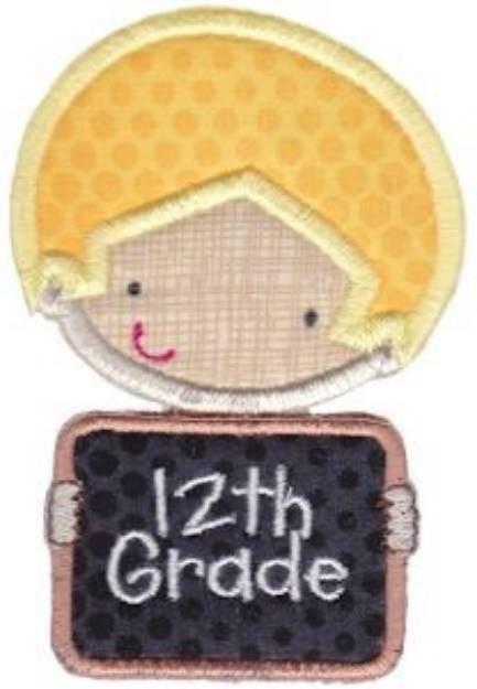 Picture of 12th Grade Boy Machine Embroidery Design