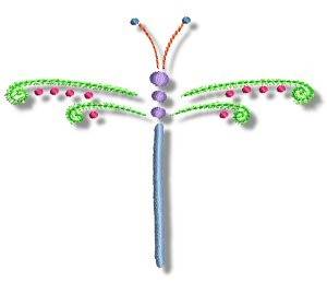 Picture of Dragonfly Machine Embroidery Design