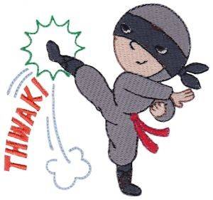 Picture of Thwak! Ninja Machine Embroidery Design