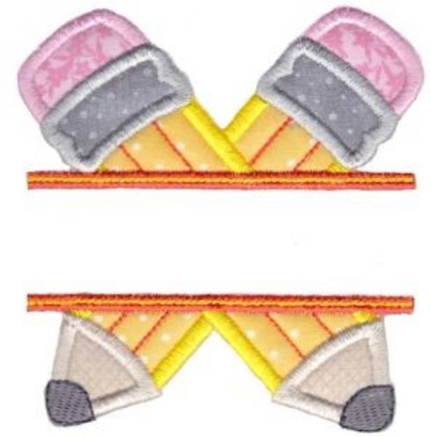 Picture of Pencil Split Machine Embroidery Design