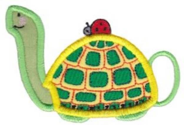 Picture of Turtle Applique Machine Embroidery Design